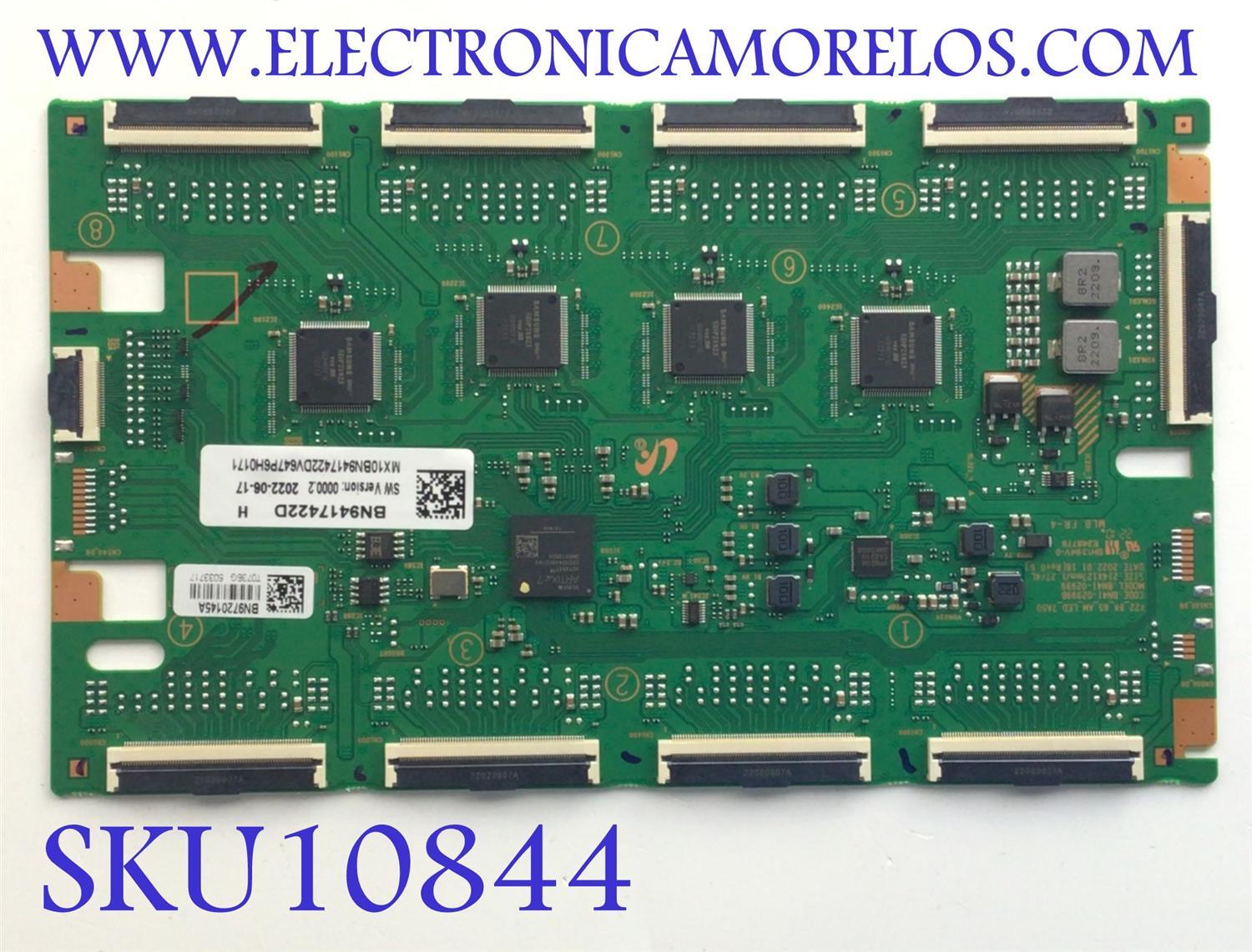 LED DRIVER PARA TV SAMSUNG / NUMERO DE PARTE BN94-17422D / BN41-02999B / BN9417422D / 17422D / BN97-20145A / PANEL CY-TB065JMAV3H / DISPLAY BN96-52427A / BN9652427A / MODELO QN65QN800BFXZA AD03 / QN65QN900BFXZA AD02 / QN65QN900BFXZA AA01